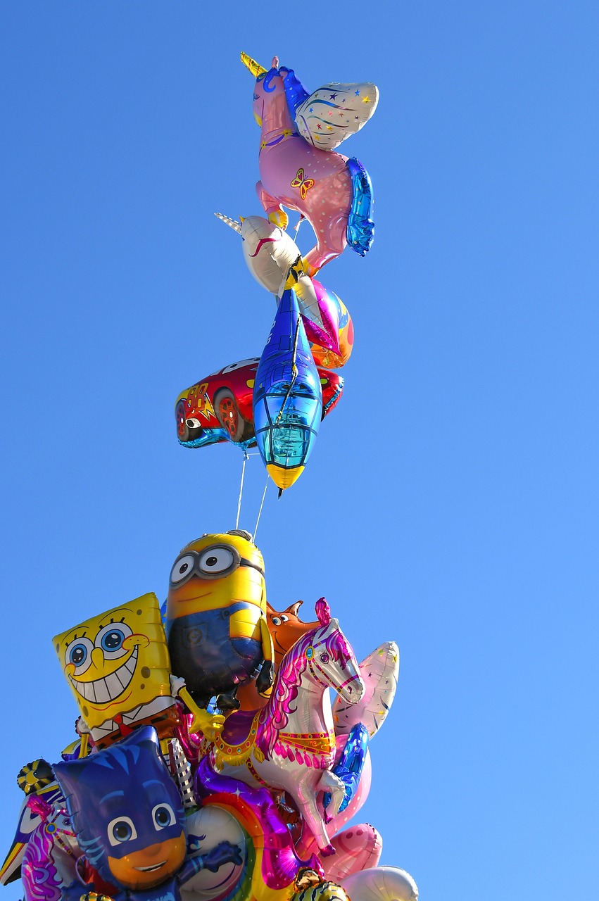 balloon, gas balloon, fly, air, flight, wind, inflatable, colorful balloons, hobby, balloon figures, entertainment, design, holiday, game, cute, decoration, child, childhood, plastic, gift items